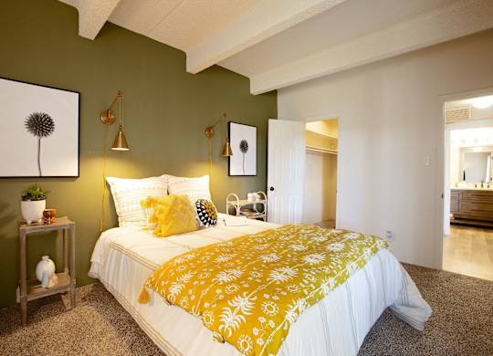 Bedroom at Los Altos Towers Apartments in Albuquerque NM