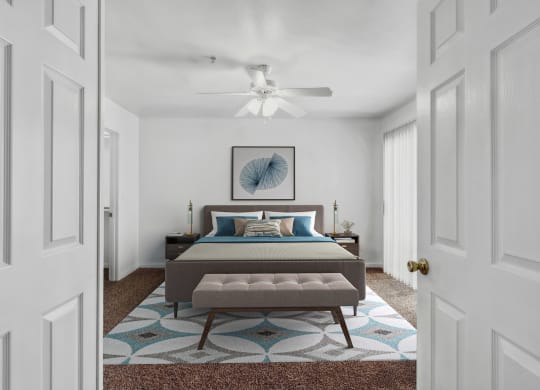 Bedroom at Stone Ridge Apartments in Bullhead City Arizona