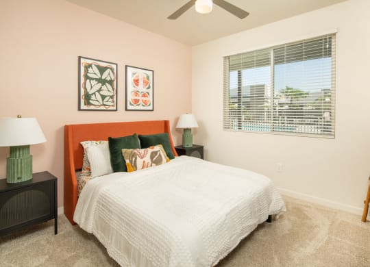 Bedroom at Streamliner 16th Apartments in Phoenix