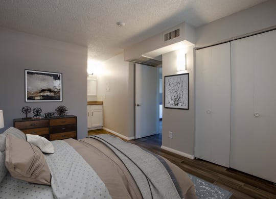 Bedroom at The Link at 4th Ave Apartments in Tucson Arizona