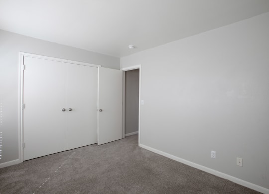Bedroom with Large Closet at The Bluffs at Tierra Contenta Apartments in Santa Fe New Mexico