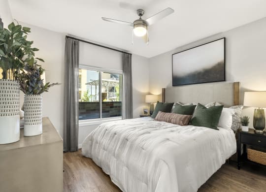 Bedroom with Patio at Tucson Landing, Tucson   