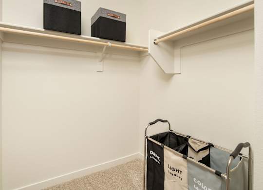 Closet at Streamliner 67th in Phoenix Arizona