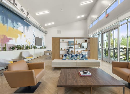 a living room with a couch and a coffee table at SECOND AVE COMMONS | BRAND-NEW, Mesa