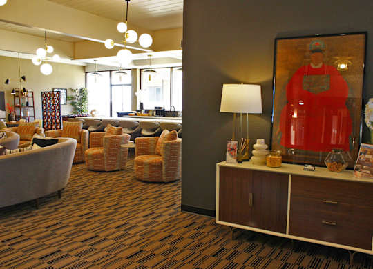 Clubhouse Interior Decor at Los Altos Towers Apartments in Albuquerque NM