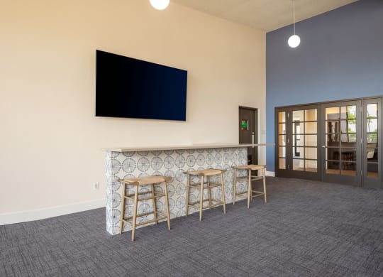 Clubhouse Tv and Bar