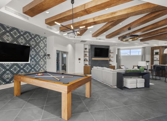 Clubhouse with Billiards with Seating  at Tucson Landing, Tucson, AZ  