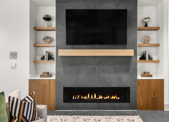 Clubhouse with Fireplace at Tucson Landing, Tucson, AZ 85714   