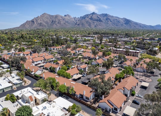 Community Arerial View at Orange Tree Village Apartments in Tucson AZ