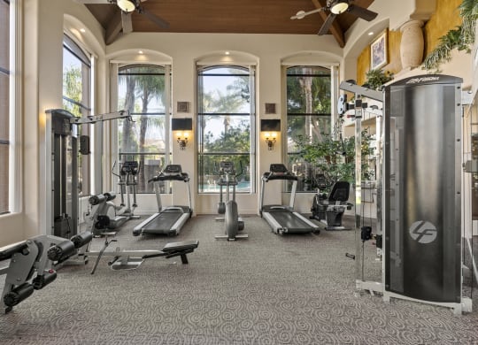 Community fitness center at La Borgata Apartments in Surprise AZ