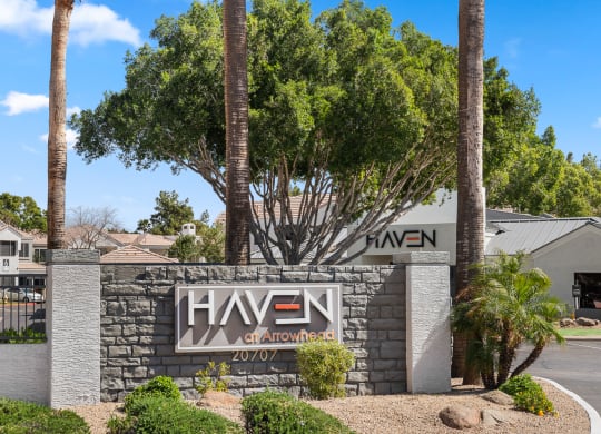 Community Monument Sign at Haven at Arrowhead Apartment Homes in Glendale Arizona
