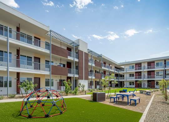 Courtyard of Streamliner 67th in Phoenix Arizona