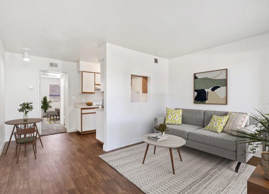 Dining and Living Room Area at Kingman Station Apartments in Kingman