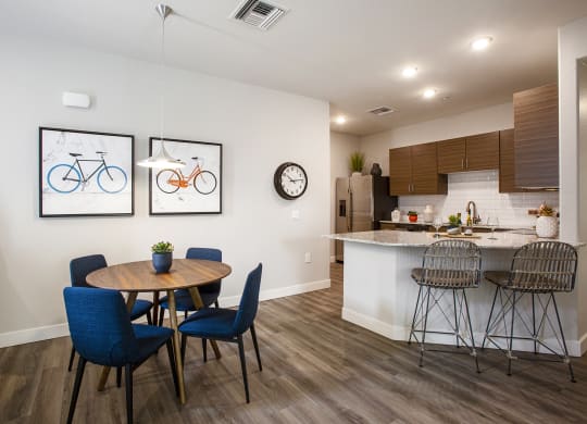 Dining area at Senderos at South Mountain in Phoenix AZ September 2020