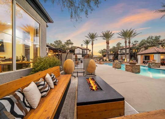 Firepit at Bear Canyon Apartments in Tucson Arizona