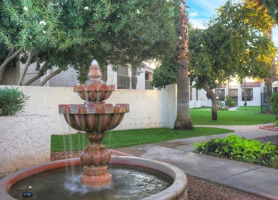 Fountain at Townhomes on the Park Apartments in Phoenix AZ Nov 2020
