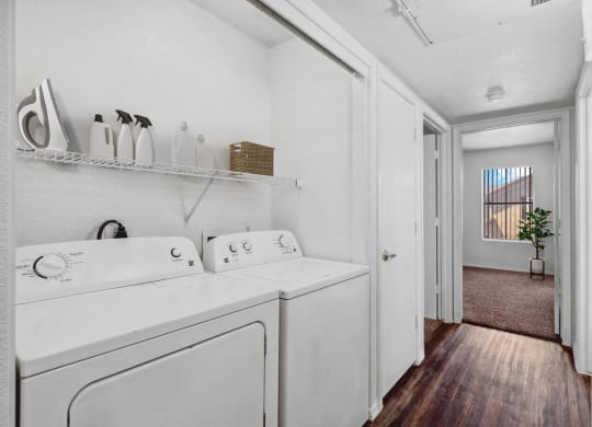 In unit Washer and Dryer at Bella Vita Apartment in Bullhead City Arizona
