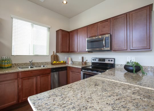 Kitchen at Casitas at San Marcos in Chandler AZ Nov 2020