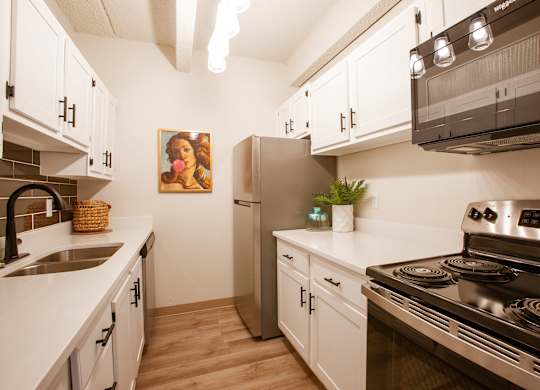 Kitchen at Los Altos Towers Apartments in Albuquerque NM