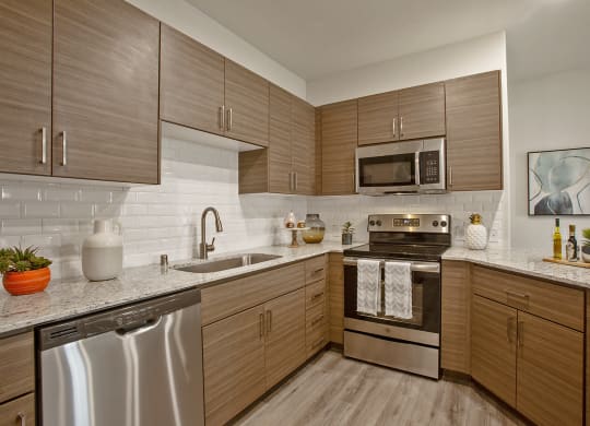 Kitchen at Senderos at South Mountain in Phoenix AZ September 2020