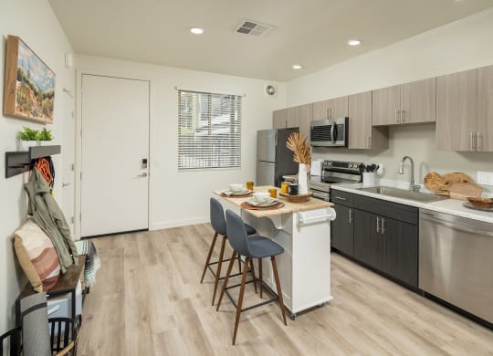 Kitchen with Appliances at Cabana Bridges Apartments in Tucson Arizona