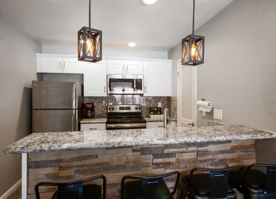 Kitchenette at Orange Tree Village Apartments in Tucson AZ