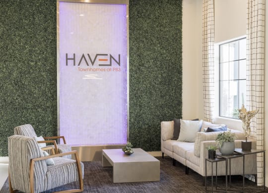 Leasing Office and Lounge Area at Haven Townhomes at P83 in Peoria Arizona
