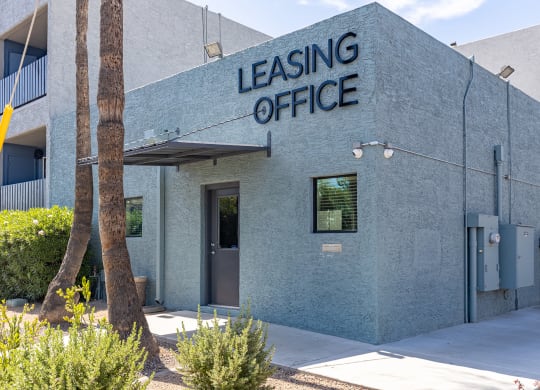 Leasing Office at Arcadia Lofts in Phoenix AZ Nov 2020