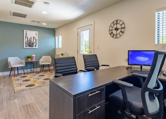 Leasing office interior 2 at Arcadia Lofts in Phoenix AZ Nov 2020