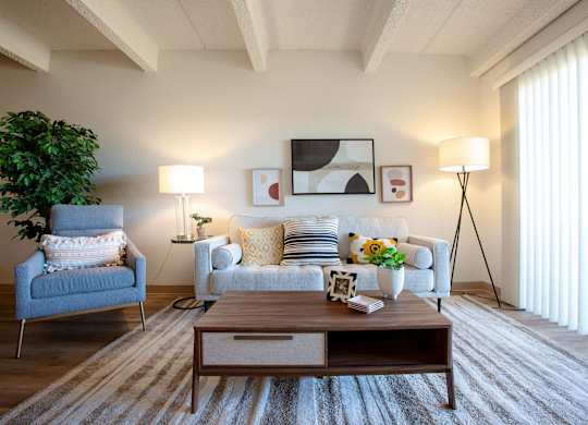 Living Area at Los Altos Towers Apartments in Albuquerque NM