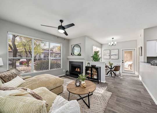 Living Rom and Common Area at Bear Canyon Apartments in Tucson Arizona