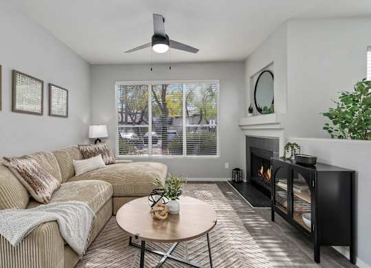 Living Room at Bear Canyon Apartments in Tucson Arizona