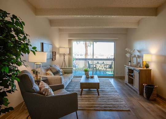 Living Room at Los Altos Towers Apartments in Albuquerque NM