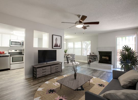 Living Room at Orange Tree Village Apartments in Tucson Arizona