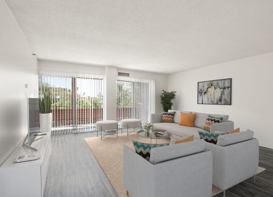 Living  Room at Redondo Tower Apartments in Tucson