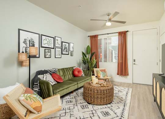 Living Room at Streamliner 67th in Phoenix Arizona