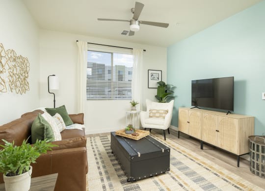 Living Room Interior at Cabana Bridges Apartments in Tucson Arizona