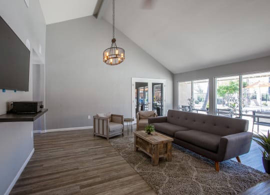 Lounge and Tv at Orange Tree Village Apartments in Tucson AZ
