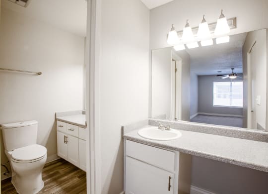 Main Bathroom at Orange Tree Village Apartments in Tucson AZ