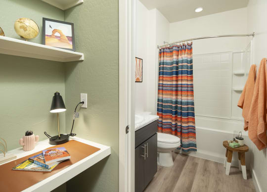Office and Bathroom at Cabana Bridges Apartments in Tucson Arizona