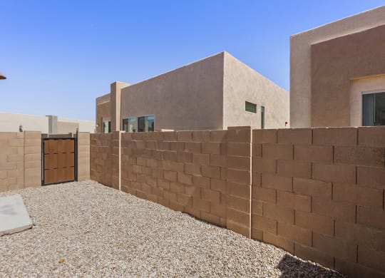 One Bedroom Backyard at Casitas Catalina Apartments in Tucson