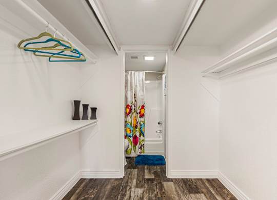 One bedroom Closet at Villa Toscana Apartments in Phoenix Arizona