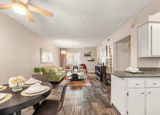 One Bedroom common area at Villa Toscana Apartments in Phoenix Arizona