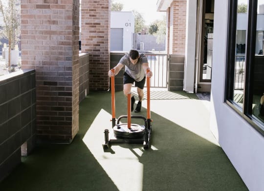 Outdoor Workout Area at The Aster at Mountain Vista in Mesa Arizona