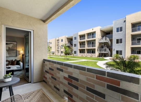 Patio with Community View at Tucson Landing, Tucson, AZ 85714   