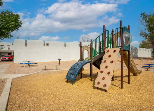 Playground Area at The Bluffs at Tierra Contenta Apartments