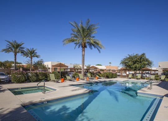 Pool and Spa at Casitas at San Marcos in Chandler AZ Nov 2020