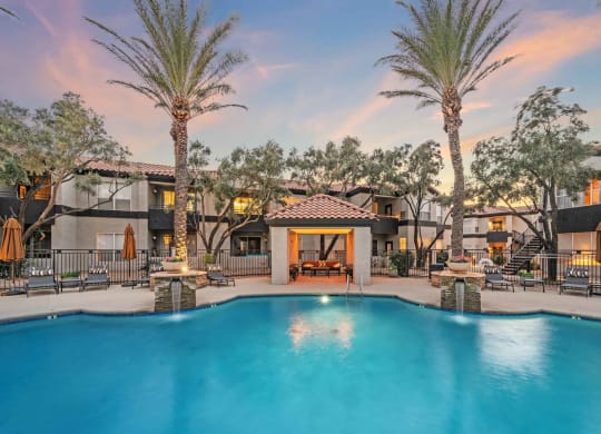 Pool at Bear Canyon Apartments in Tucson Arizona