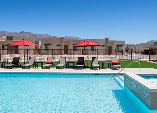 Pool at Casitas Catalina Apartments in Tucson