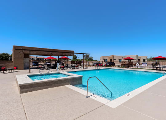 Pool at Casitas Catalina Apartments in Tucson